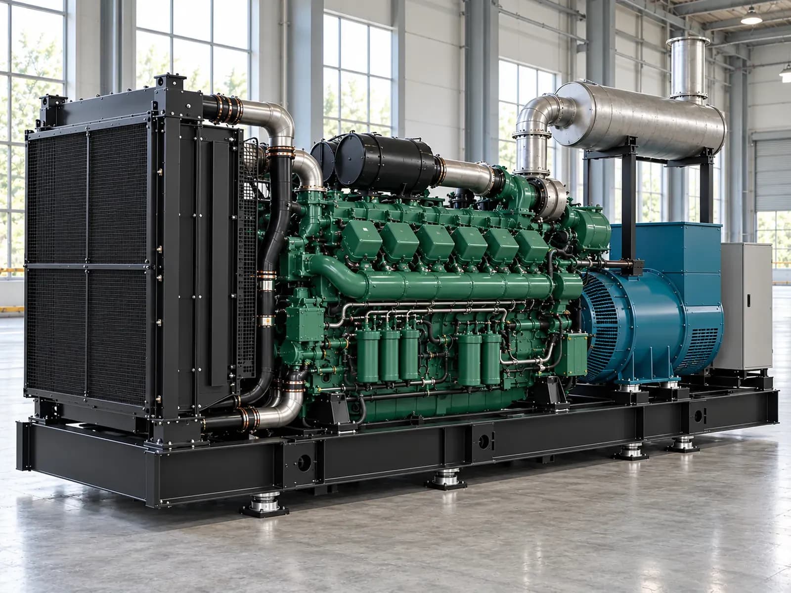 Дизельный генератор SY1650GFWK, 1200 кВт