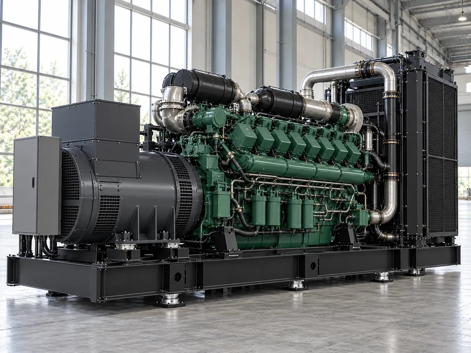 Дизельный генератор SY3300GFK, 2400 кВт