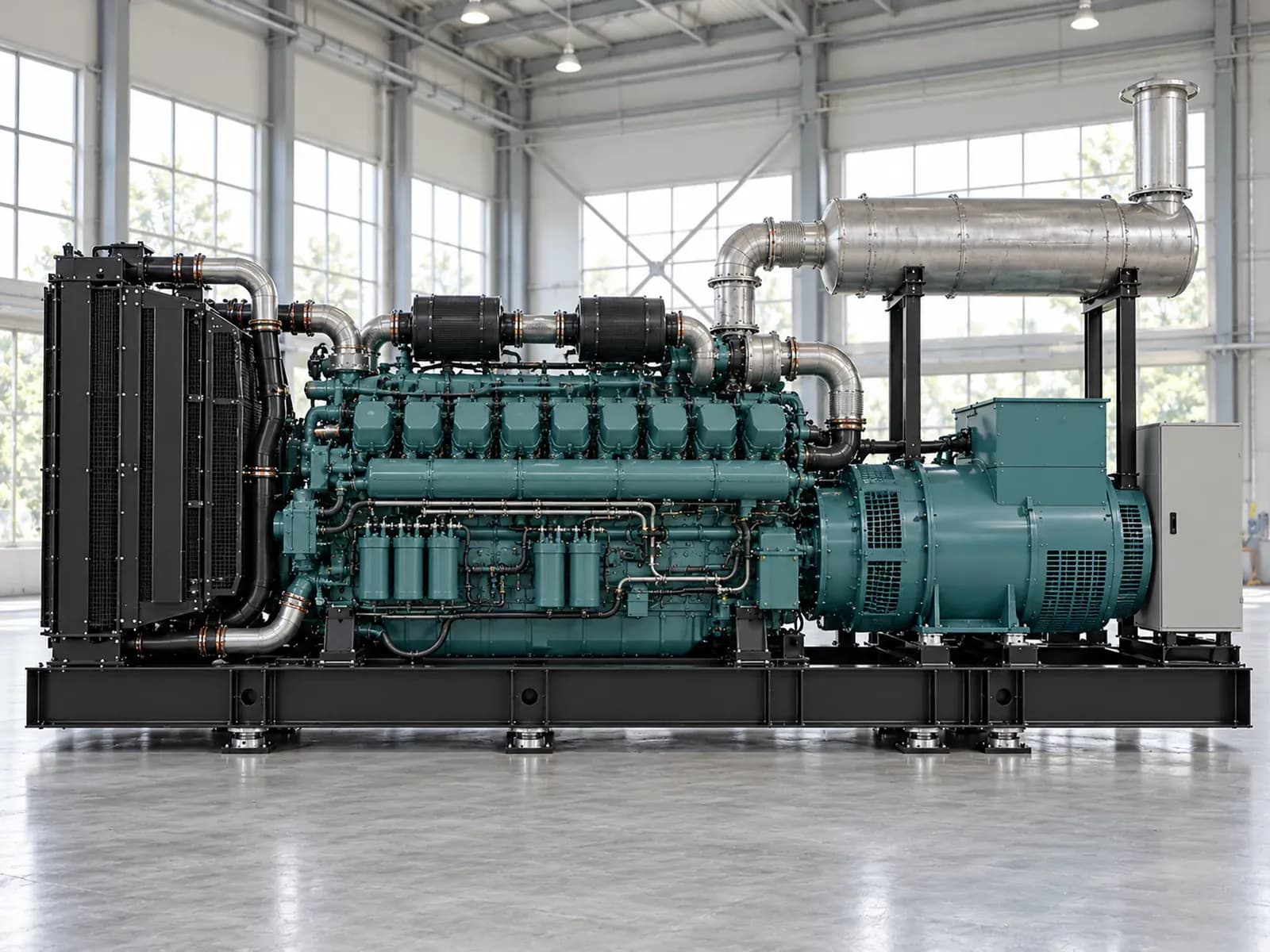 Дизельный генератор SY3300GFWK, 2400 кВт